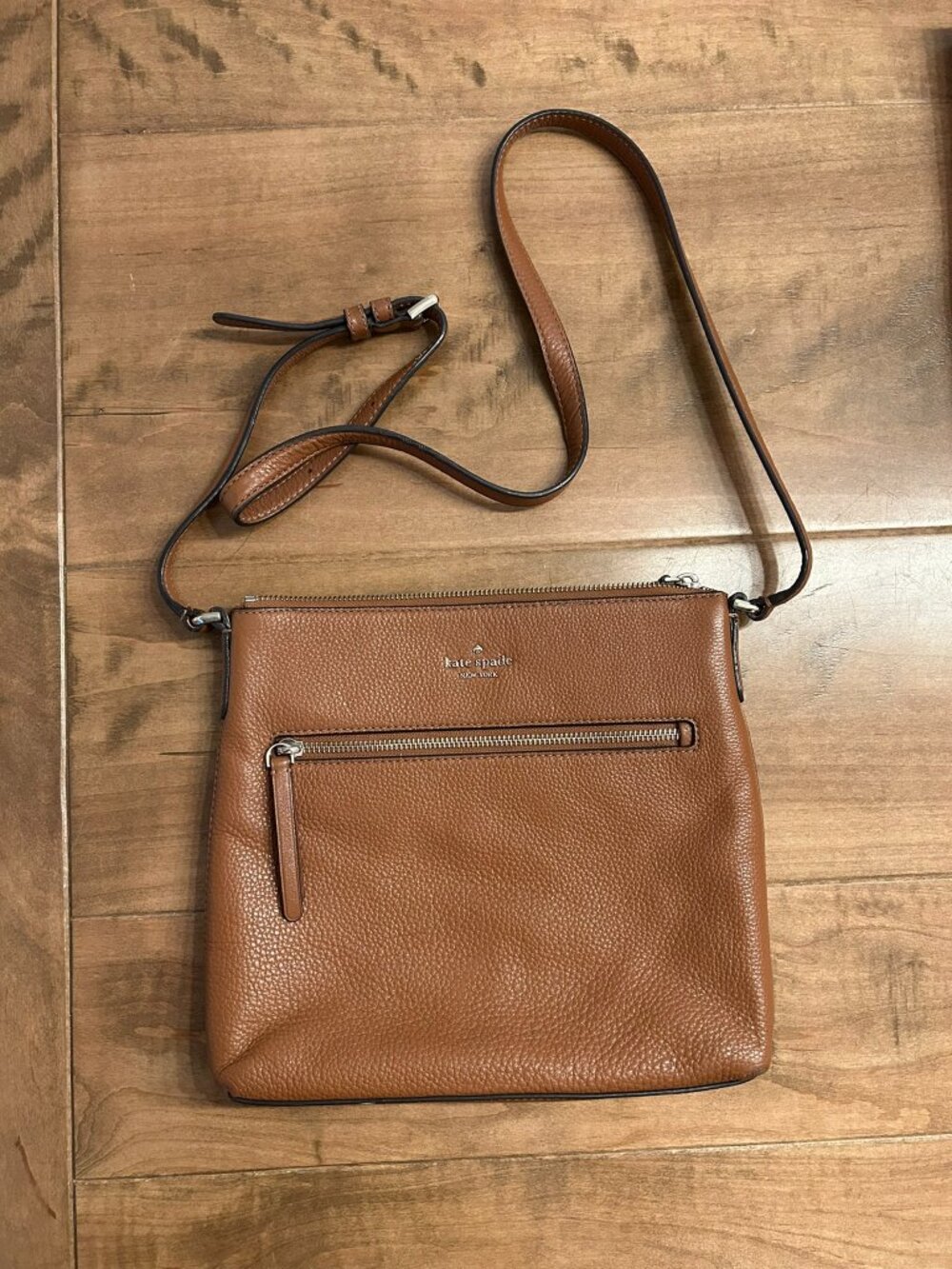 Kate Spade New York Jackson Top Zip Crossbody Bag Warm Gingerbread Brown, Large